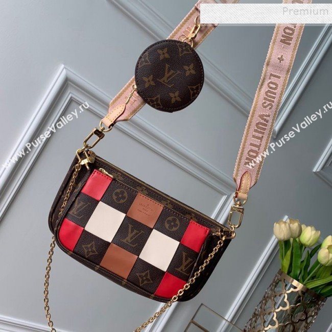 Louis Vuitton Multi-Pochette Accessoires Triple Damier Monogram Canvas Shoulder Bag M44813 04 (KD-9102831)