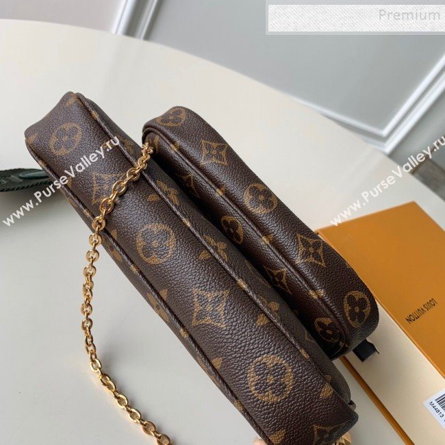 Louis Vuitton Multi-Pochette Accessoires Triple Damier Monogram Canvas Shoulder Bag M44813 08 (KD-9102835)