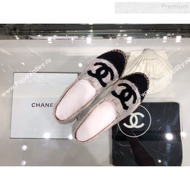 Chanel Tweed Espadrilles G29762 White 2019 (XO-9110141)