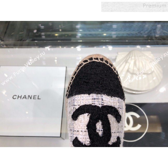 Chanel Tweed Espadrilles G29762 White 2019 (XO-9110141)