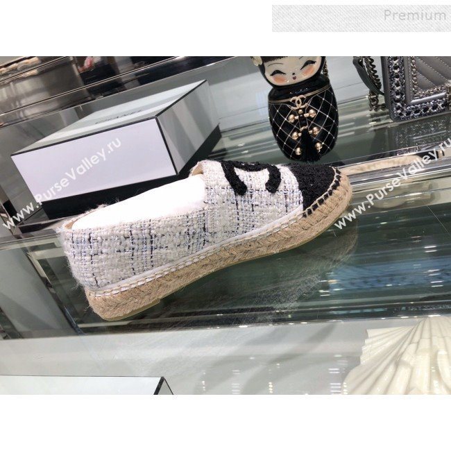 Chanel Tweed Espadrilles G29762 White 2019 (XO-9110141)