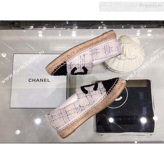 Chanel Tweed Espadrilles G29762 White 2019 (XO-9110141)