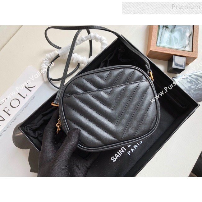 Saint Laurent Blogger Mini Camera Shoulder Bag in Monogram Leather 425317 Black/Gold 2019 (KTSD-9103101)