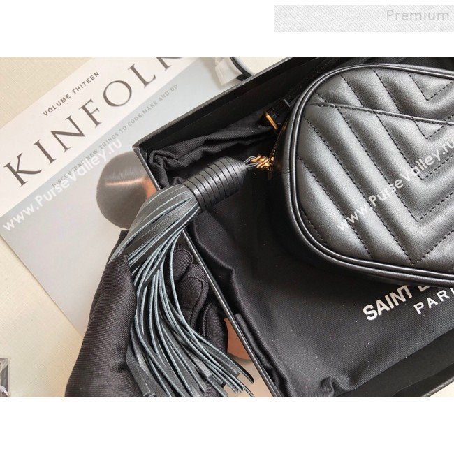 Saint Laurent Blogger Mini Camera Shoulder Bag in Monogram Leather 425317 Black/Gold 2019 (KTSD-9103101)