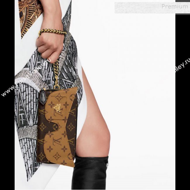 Louis Vuitton Monogram Canvas Zippy Wallet Shades with Cat Sunglasses M68796 2019 (KD-9110816)