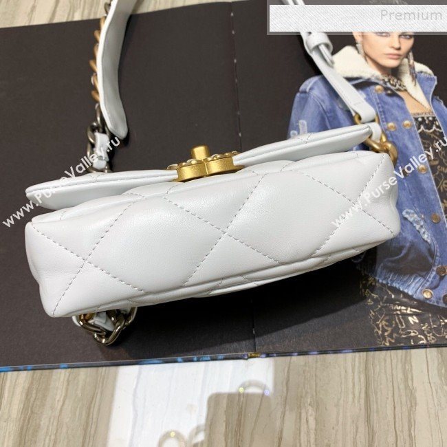 Chanel Quilted Leather 19 Belt Bag/Waist Bag White 2019  (FM-9110434)