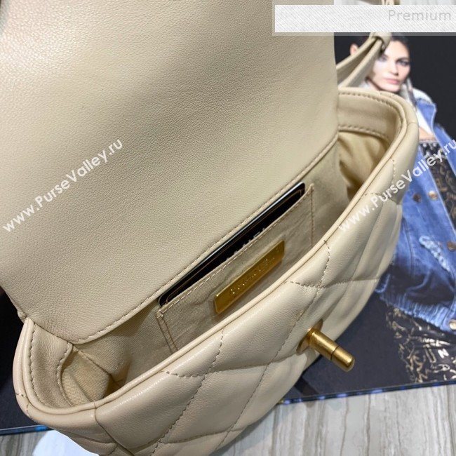 Chanel Quilted Leather 19 Belt Bag/Waist Bag Nude 2019  (FM-9110435)