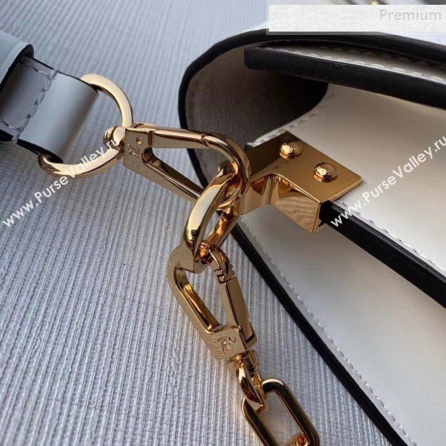 Louis Vuitton Dauphine Mini Smooth Leather Shoulder Bag M55836 White 2020 (KIKI-9110442)
