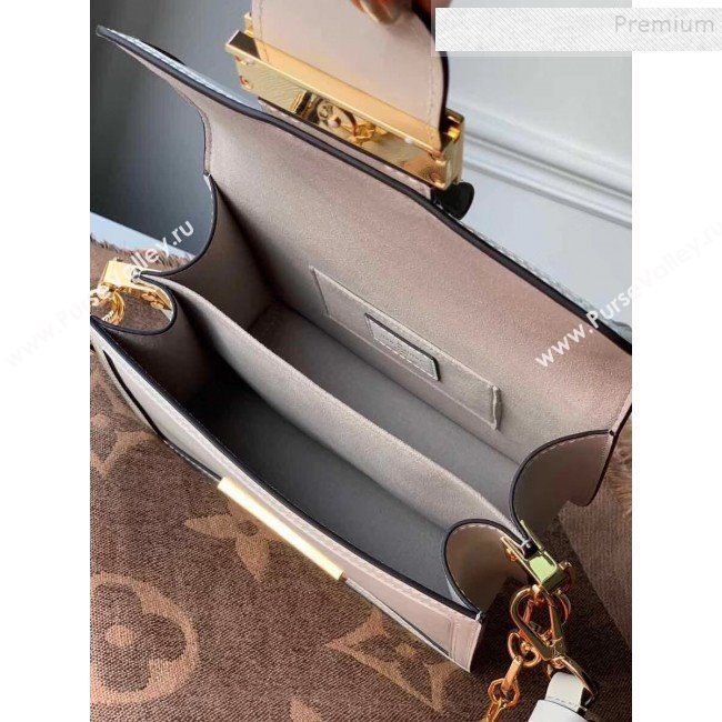 Louis Vuitton Dauphine Mini Smooth Leather Shoulder Bag M55836 White 2020 (KIKI-9110442)