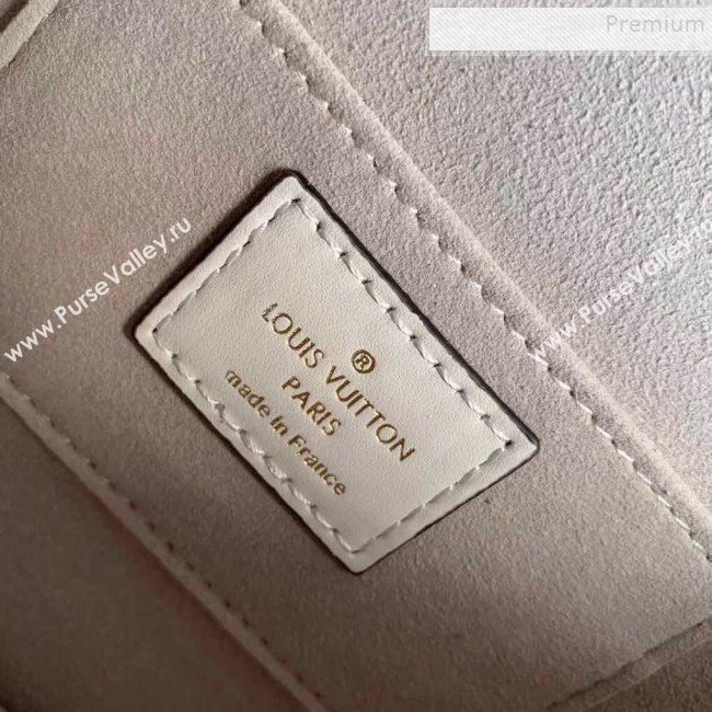 Louis Vuitton Dauphine Mini Smooth Leather Shoulder Bag M55836 White 2020 (KIKI-9110442)