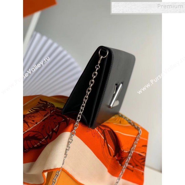 Louis Vuitton Twist Epi Leather Belt Bag/Wallet on Chain WOC M68560 Black 2019 (KIKI-9110443)