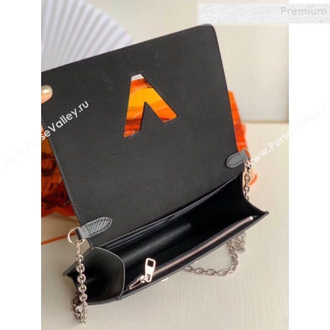 Louis Vuitton Twist Epi Leather Belt Bag/Wallet on Chain WOC M68560 Black 2019 (KIKI-9110443)