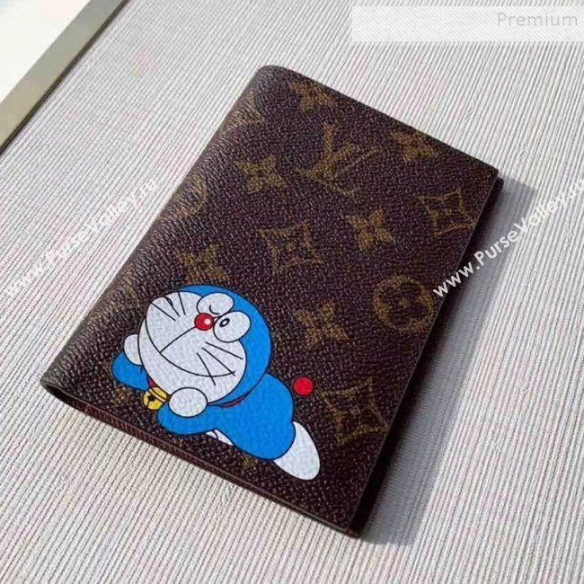 Louis Vuitton Monogram Canvas Print Passport Cover M64411 Blue 2019 (KIKI-9110456)