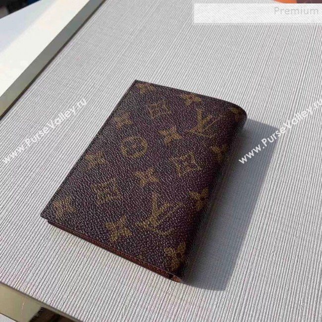 Louis Vuitton Monogram Canvas Print Passport Cover M64411 Blue 2019 (KIKI-9110456)