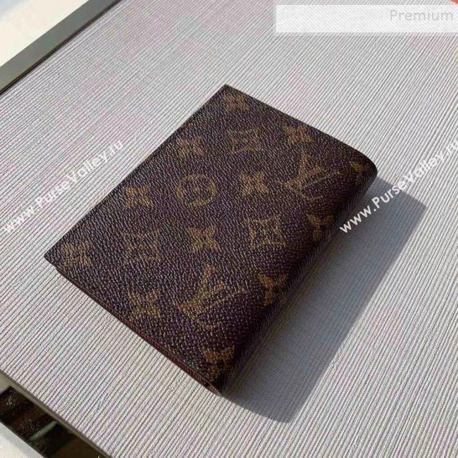 Louis Vuitton Monogram Canvas Print Passport Cover M64411 Pink 2019 (KIKI-9110457)