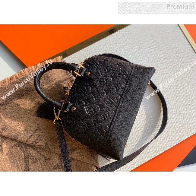 Louis Vuitton Sac Neo Alma BB Monogram Empreinte Leather Bag M44829 Black 2019 (KIKI-9110503)