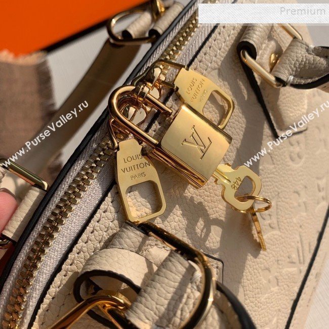 Louis Vuitton Sac Neo Alma PM Monogram Empreinte Leather Bag M44834 White 2019 (KIKI-9110506)