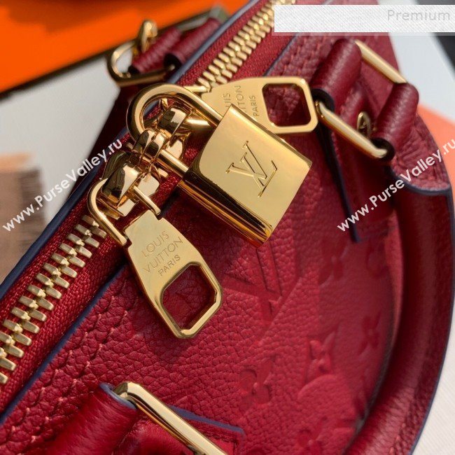 Louis Vuitton Sac Neo Alma BB Monogram Empreinte Leather Bag M44866 Red 2019 (KIKI-9110501)