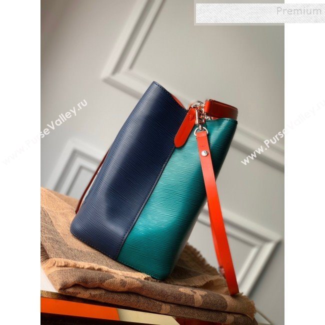 Louis Vuitton NeoNoe Epi Leather Bucket Bag M55395 Blue/Green 2019 (KIKI-9110508)