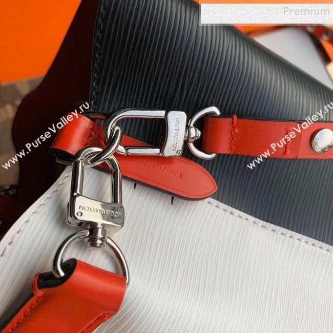 Louis Vuitton NeoNoe Epi Leather Bucket Bag M55394 White/Black 2019 (KIKI-9110507)