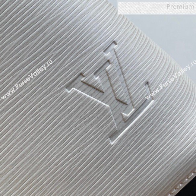 Louis Vuitton NeoNoe Epi Leather Bucket Bag M55394 White/Black 2019 (KIKI-9110507)