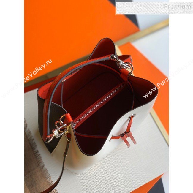 Louis Vuitton NeoNoe Epi Leather Bucket Bag M55394 White/Black 2019 (KIKI-9110507)