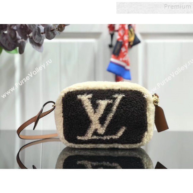 Louis Vuitton Teddy LV Fur Camera Bag M68599 Coffee 2019 (HAIT-9110513)