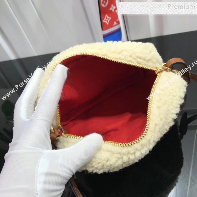Louis Vuitton Teddy LV Fur Camera Bag M68599 Coffee 2019 (HAIT-9110513)
