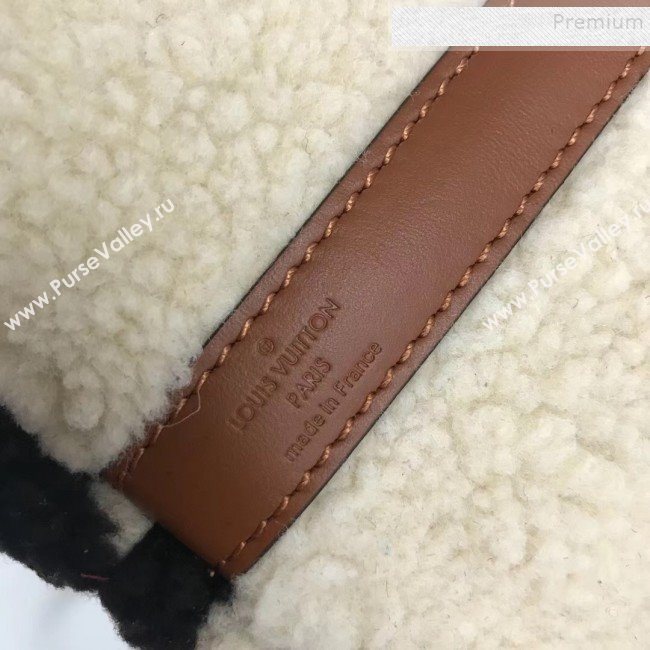 Louis Vuitton Teddy Speedy 25 Monogram Fur Top Handle Bag M55422 Coffee 2019 (HAIT-9110511)