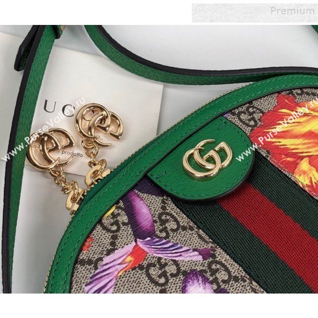 Gucci Ophidia GG Flora Small Shoulder Bag ‎499621 Green 2019 (DLH-9110515)