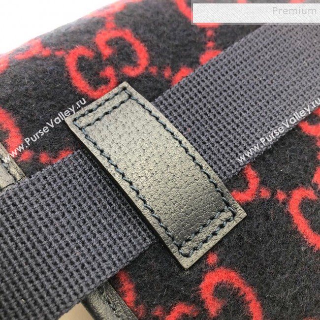 Gucci GG Wool Belt bag 598181 Blue 2020 (DLH-9110518)