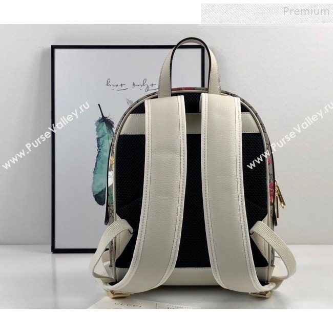 Gucci Ophidia GG Flora Small Backpack 547965 White 2019 (DLH-9110522)