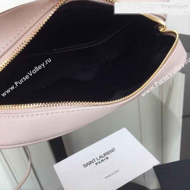 Saint Laurent Lou Camera Shoulder Bag in Quilted Leather 520534 Light Pink 2019 (XYD-9110536)