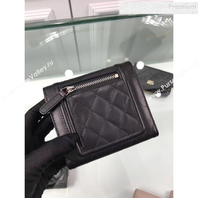 Chanel Quilted Lambskin Small Wallet Black 01 2019 (HOT-9110421)