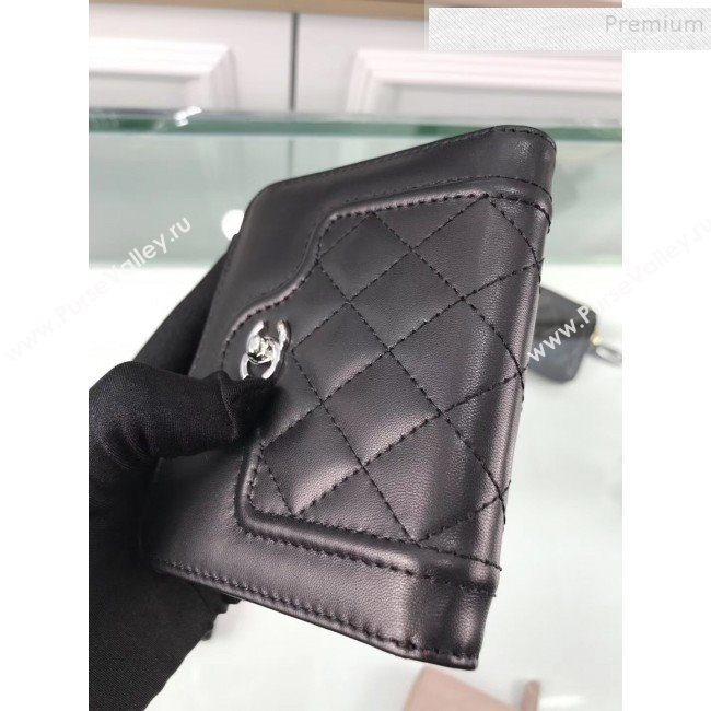 Chanel Quilted Lambskin Small Wallet Black 01 2019 (HOT-9110421)