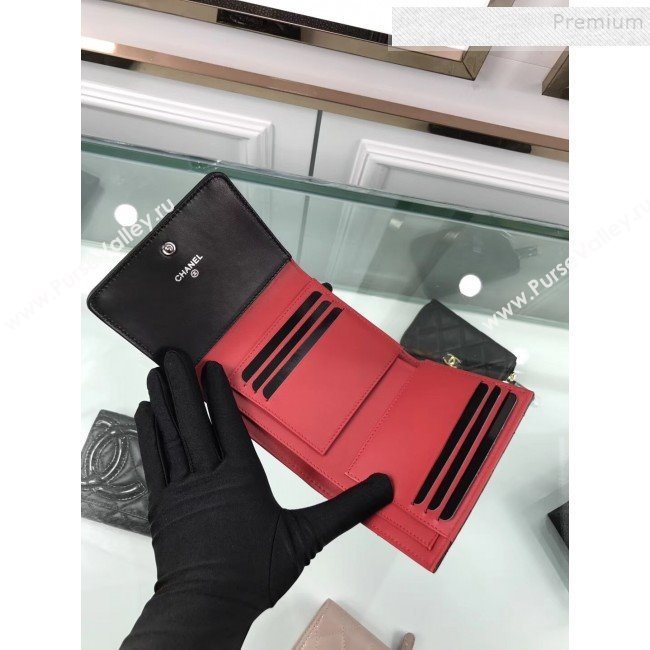Chanel Quilted Lambskin Small Wallet Black 01 2019 (HOT-9110421)