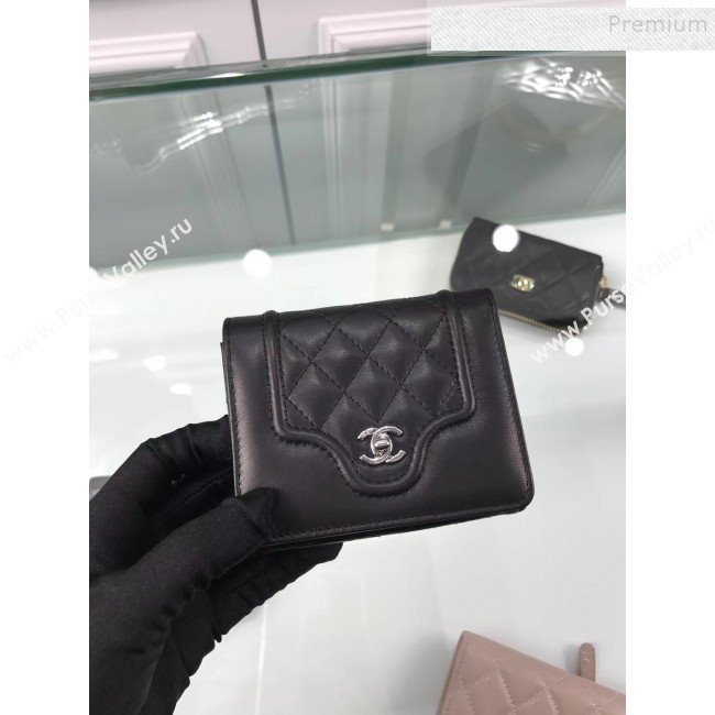 Chanel Quilted Lambskin Small Wallet Black 02 2019 (HOT-9110422)