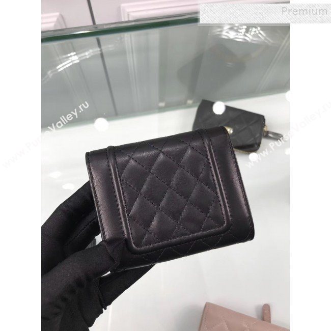 Chanel Quilted Lambskin Small Wallet Black 02 2019 (HOT-9110422)
