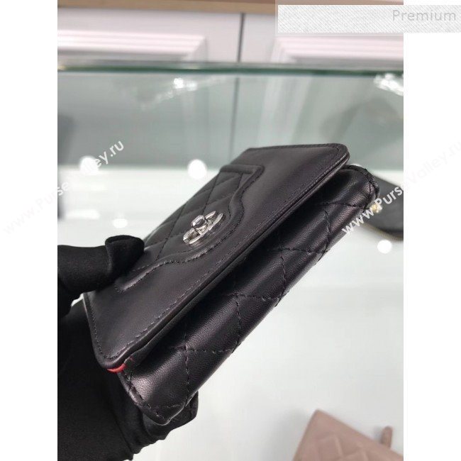 Chanel Quilted Lambskin Small Wallet Black 02 2019 (HOT-9110422)