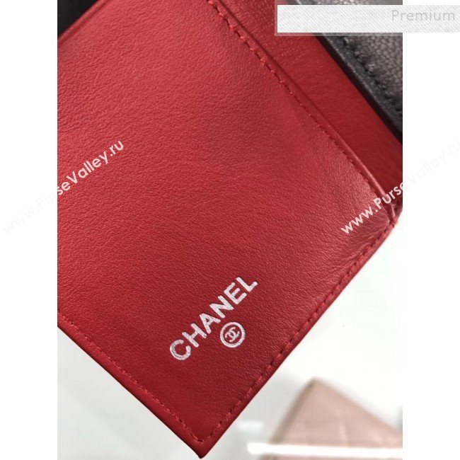 Chanel Quilted Lambskin Small Wallet Black 02 2019 (HOT-9110422)