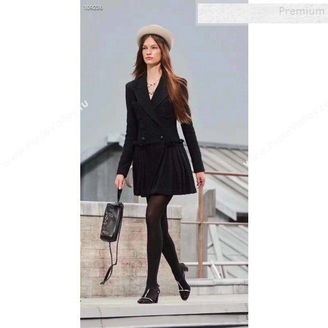 Chanel Calfskin Barrel Clutch/Crossbodody Bag AS1531 Black 2019 (FM-9110432)