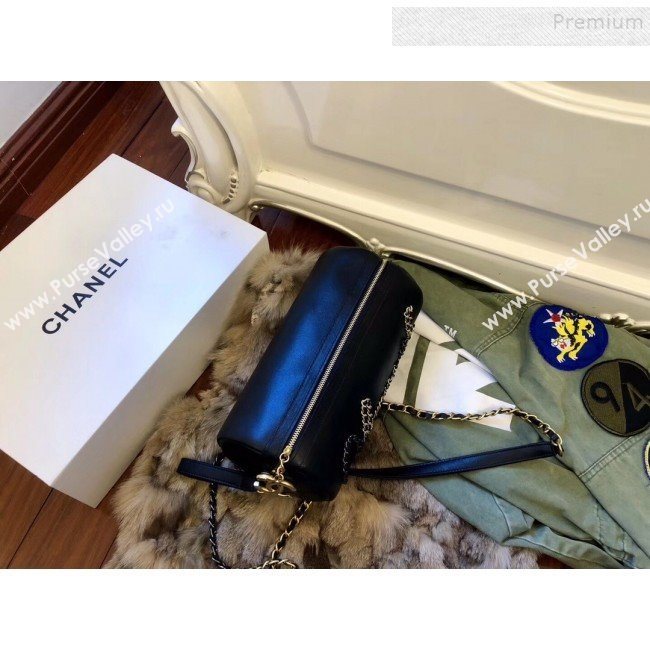 Chanel Calfskin Barrel Clutch/Crossbodody Bag AS1531 Black 2019 (FM-9110432)