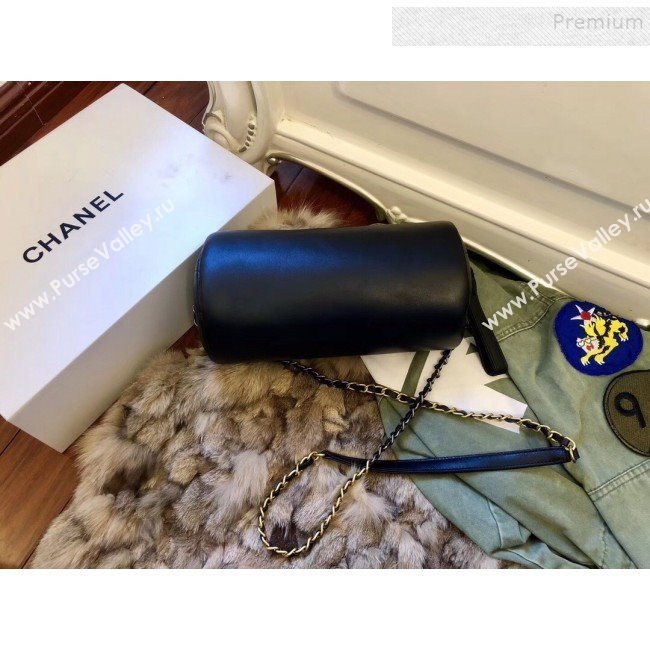 Chanel Calfskin Barrel Clutch/Crossbodody Bag AS1531 Black 2019 (FM-9110432)