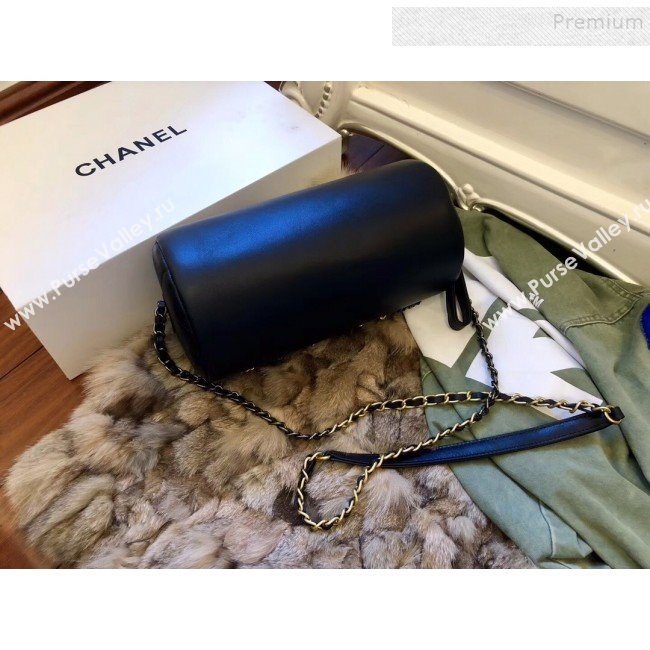 Chanel Calfskin Barrel Clutch/Crossbodody Bag AS1531 Black 2019 (FM-9110432)