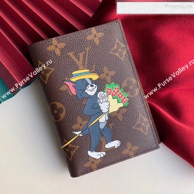 Louis Vuitton Monogram Canvas Tom and Jerry Print Passport Cover M64411 2019 (KIKI-9110804)