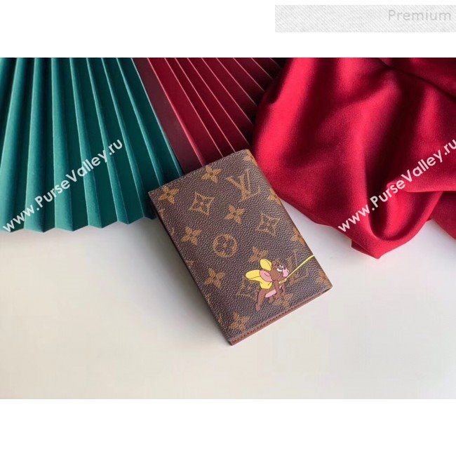 Louis Vuitton Monogram Canvas Tom and Jerry Print Passport Cover M64411 2019 (KIKI-9110804)