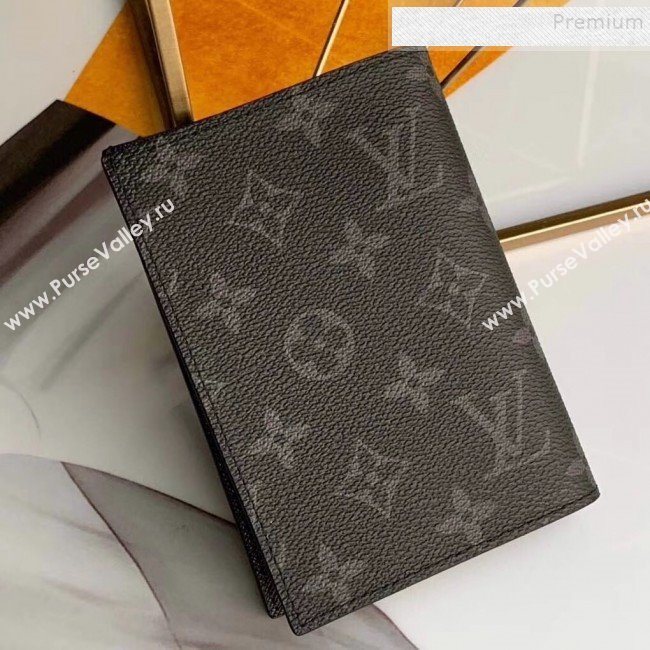 Louis Vuitton Monogram Eclipse Canvas Tearing Print Passport Cover M64411 2019 (KIKI-9110806)