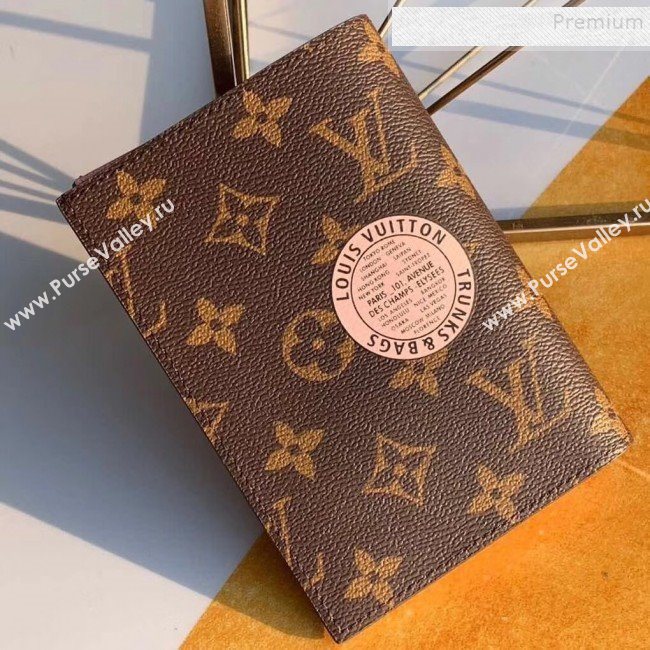 Louis Vuitton Monogram Canvas Cat Print Passport Cover M64411 2019 (KIKI-9110807)