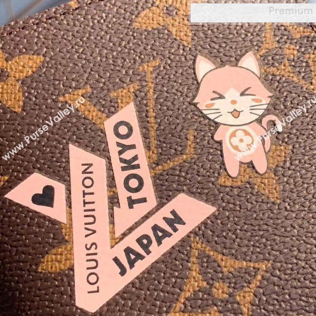 Louis Vuitton Monogram Canvas Cat Print Passport Cover M64411 2019 (KIKI-9110807)