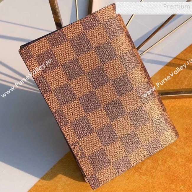 Louis Vuitton Damier Ebene Canvas Pikachu Print Passport Cover M64411 2019 (KIKI-9110810)